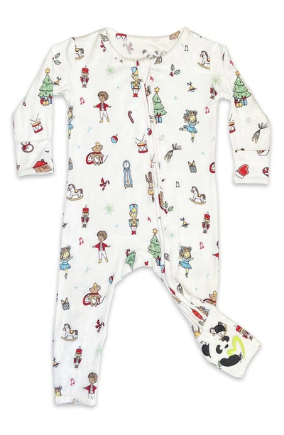 Shop Bellabu Bear Kids' Nutcracker Fitted One-piece Convertible Footie Pajamas
