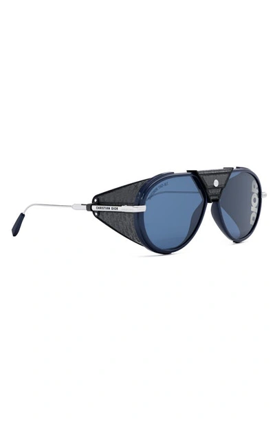 Shop Dior 'snow A1i 57mm Pilot Sunglasses In Blue