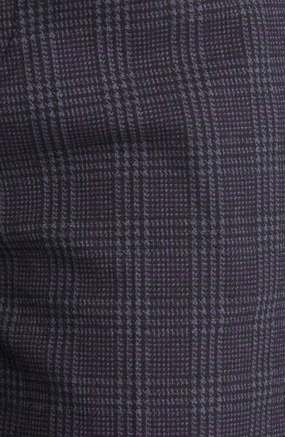 Ag Deven Plaid High Waist Wide Leg Pants In Small Rue Maroon Multi