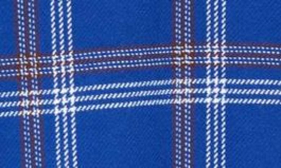 Shop Rag & Bone Dalton Flannel Zip Front Overshirt In Blue Plaid
