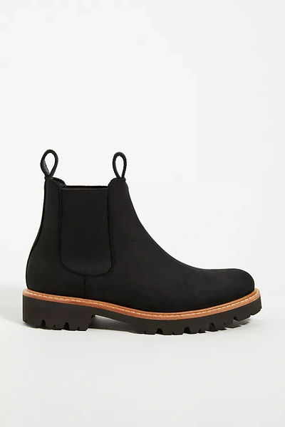 Shop Nisolo Go-to Lug Chelsea Boots In Black