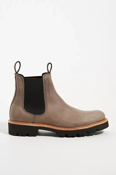 Shop Nisolo Go-to Lug Chelsea Boots In Grey