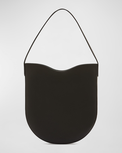 Shop Il Bisonte Roseto Vacchetta Leather Hobo Bag In Black