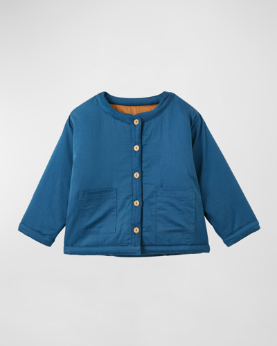 Shop Vild - House Of Little Kid's Padded Jacket In Navy Blue