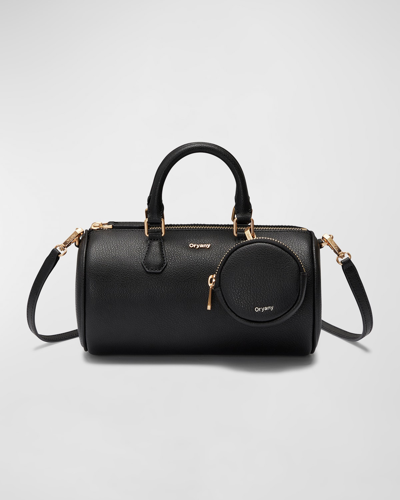 Shop Oryany May Zip Leather Top-handle Bag In Black