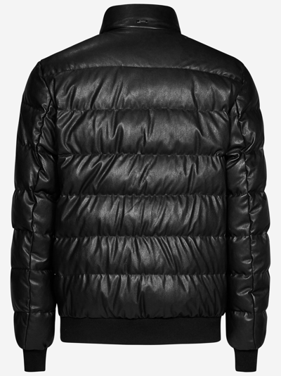 Shop Herno Down Jacket In Black