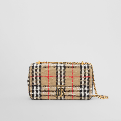 Shop Burberry Small Lola Bag In Archive Beige