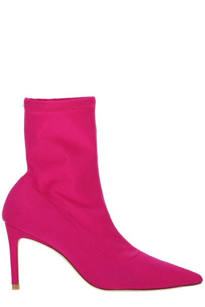 Shop Stuart Weitzman Stuart Stretch Heel Boots In Pink