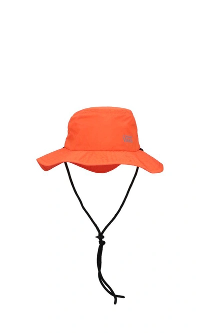 Shop Vans Logo Printed P.a.m Trekking Bucket Hat In Orange
