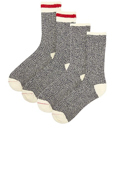 Beams Rag Socks In Navy