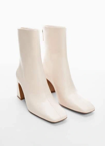 Mango Ankle Boots White | ModeSens