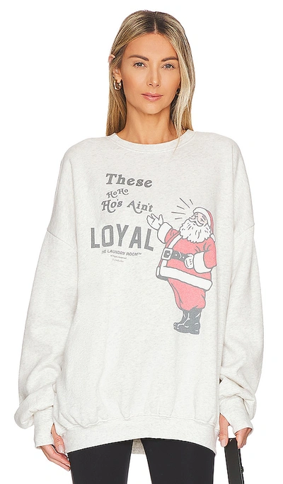 Shop The Laundry Room Ain't Loyal Jumper In Pebble Heather