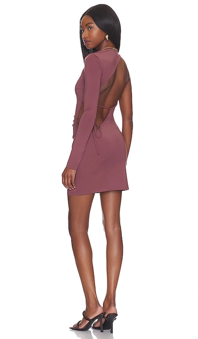 Shop Not Yours To Keep Nevada Mini Dress In Mocha