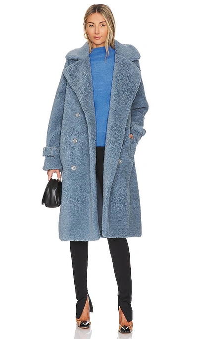 Lamarque Malani Coat In Smoked Blue