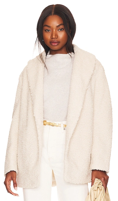 Shop Vince Faux Fur Blazer Coat In Horchata