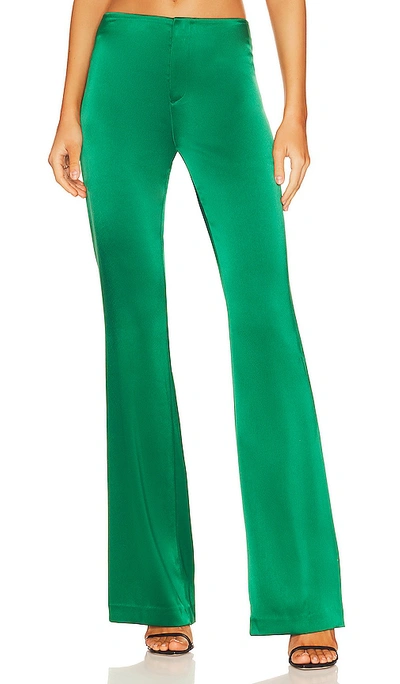 Shop Alice And Olivia Teeny Fit Flare Bootcut Pant In Emerald