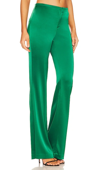Shop Alice And Olivia Teeny Fit Flare Bootcut Pant In Emerald