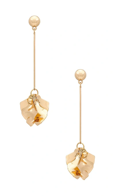 Shop Shashi Petunia Earrings In Gold