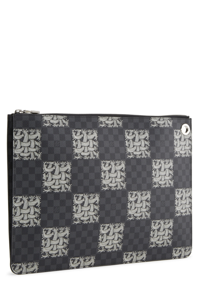 Pre-owned Louis Vuitton Christopher Nemeth X  Damier Graphite Pochette Jour Gm