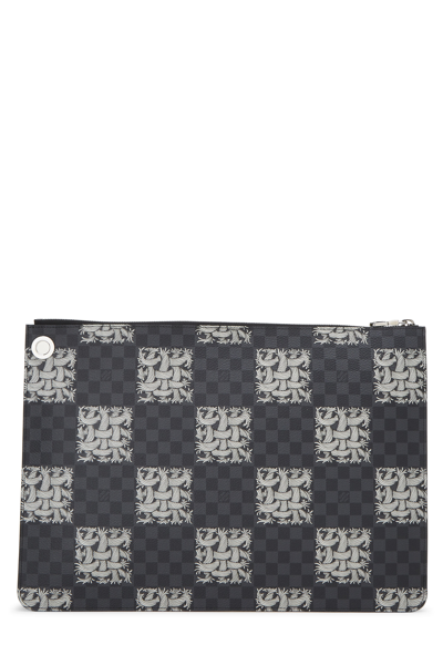 Pre-owned Louis Vuitton Christopher Nemeth X  Damier Graphite Pochette Jour Gm