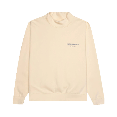 Pre-owned Essentials Fear Of God  Pullover Mockneck 'buttercream' In Cream