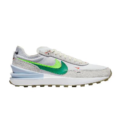 Pre-owned Nike Wmns Waffle One Se 'double Swoosh - Grey Green'