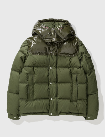 Shop Moncler Chardon Short Down Jacket In Green