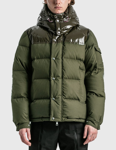 Shop Moncler Chardon Short Down Jacket In Green