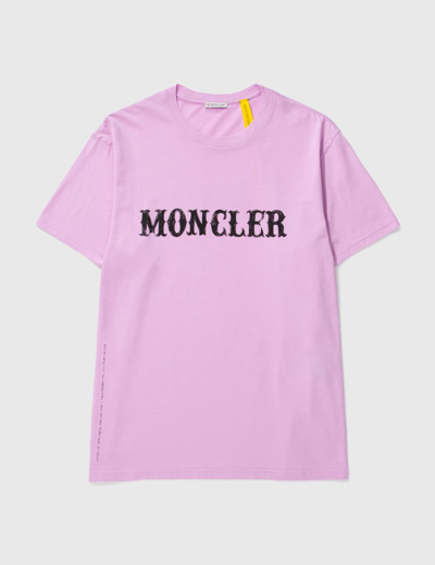 Shop Moncler Genius 7 Moncler Frgmt Hiroshi Fujiwara Logo T-shirt In Pink