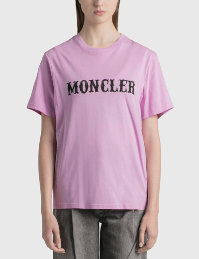 Shop Moncler Genius 7 Moncler Frgmt Hiroshi Fujiwara Logo T-shirt In Pink