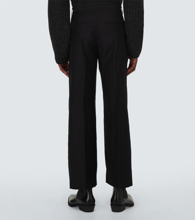 Shop Our Legacy Sailor Wide-leg Pants In Black Experienced Viscose