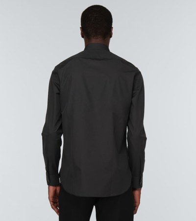 Saint Laurent Cotton Poplin Shirt In Black