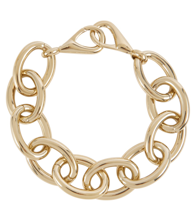 Shop Max Mara Lord Chain Necklace In Oro Pallido