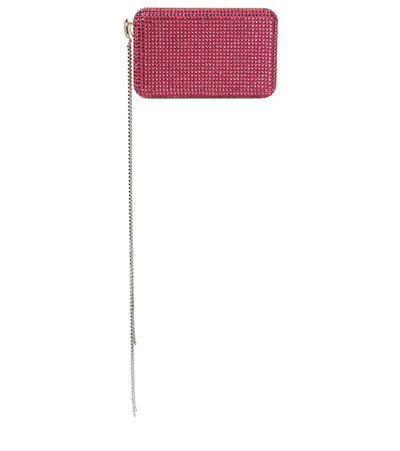 Shop Magda Butrym Leila Crystal-embellished Box Clutch In Pink