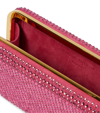 Shop Magda Butrym Leila Crystal-embellished Box Clutch In Pink