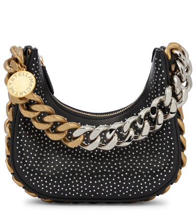 Shop Stella Mccartney Chain Shoulder Bag In Black