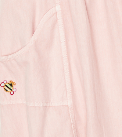 Shop Zimmermann Clover Utility Cotton And Linen Dress In Pink