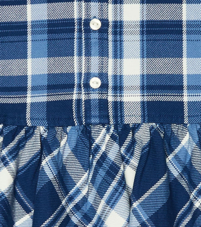 Shop Polo Ralph Lauren Checked Cotton Shirt In Blue/cream Multi