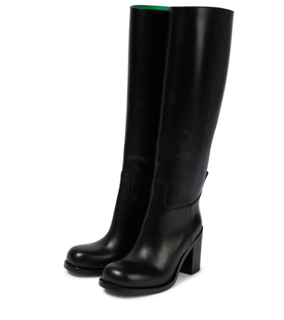 Louis Vuitton Size 35 Rare Black Suede Over the Knee Boots Moto Motorc –  Bagriculture