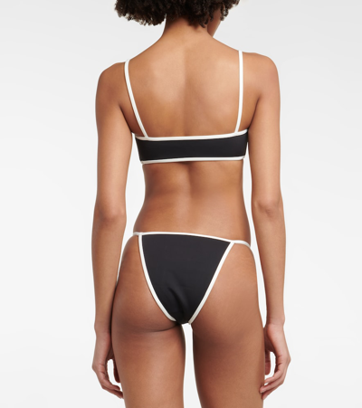 Shop Sir Claude Bikini Bottoms In Black / Ivory