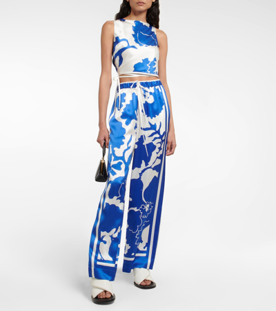 Sir Esme Printed Silk Top In Merce Abstract Print