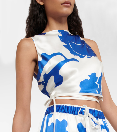 Sir Esme Printed Silk Top In Merce Abstract Print