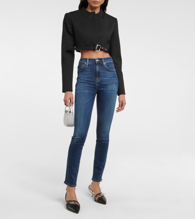 Shop Citizens Of Humanity Olivia High-rise Slim Jeans In Morella