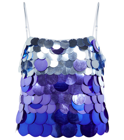 Shop Jonathan Simkhai Nikky Sequined Camisole In Light Sky Multi