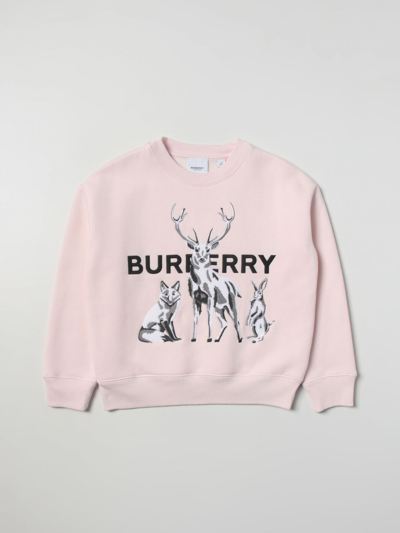 Shop Burberry Sweater  Kids Color Pink