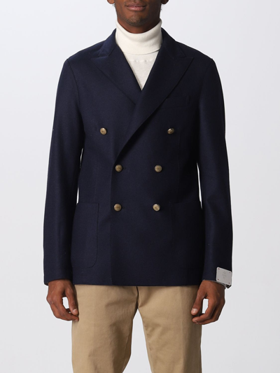 Shop Eleventy Jacket  Men In Blue