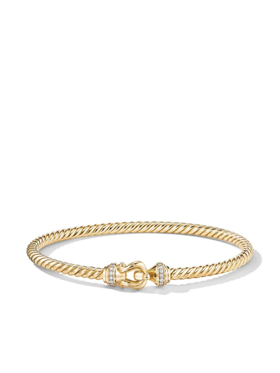 David Yurman 18kt Gold Diamond-embellished Bracelet In Gold