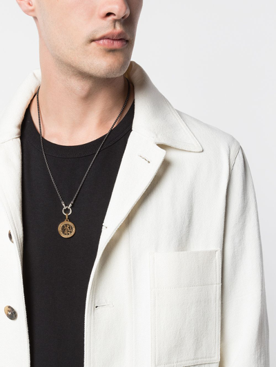 David Yurman 18kt Yellow Gold St. Christopher Amulet Pendant Necklace In Gold