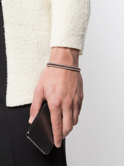 David Yurman Sterling Silver Woven Box Chain Bracelet In Silver