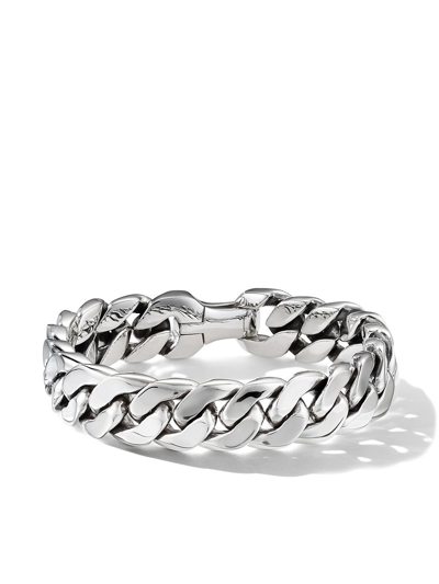 David Yurman Sterling Silver Curb Chain Bracelet In Silver